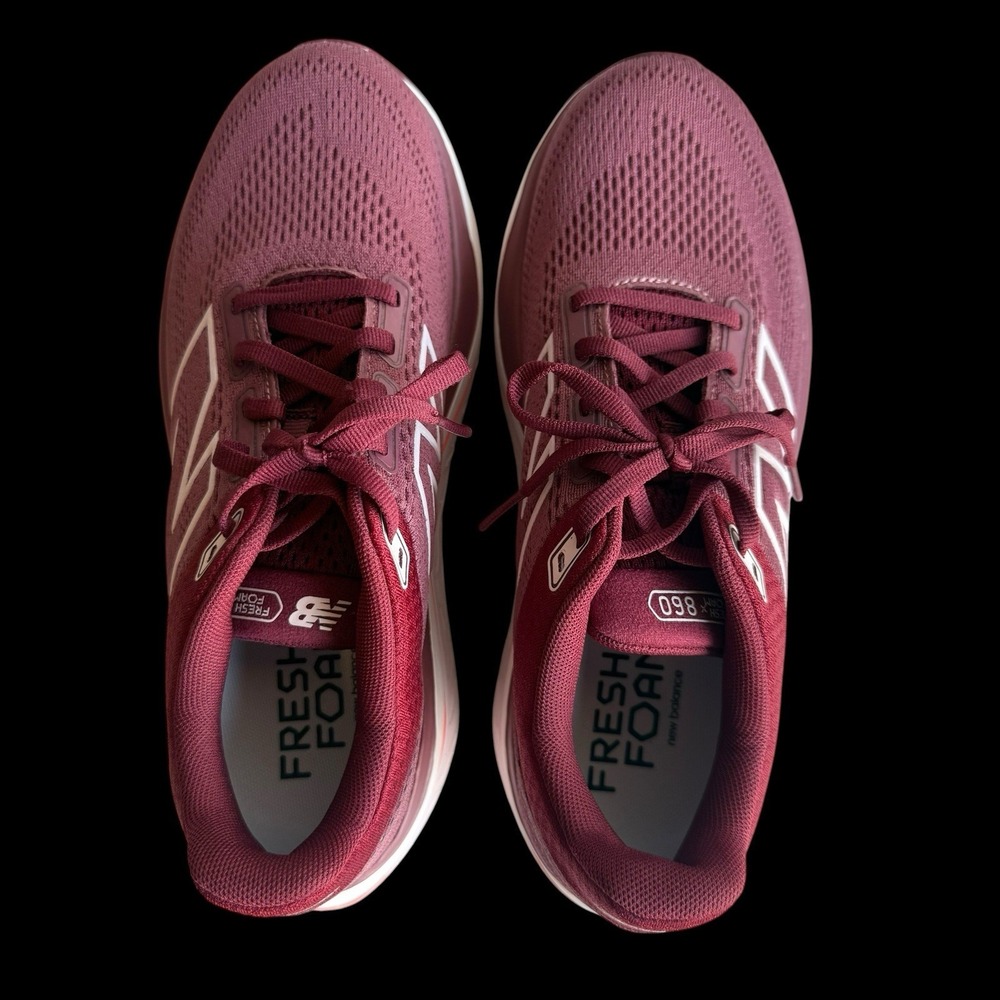 New Balance Fresh Foam X 860v14 Women's Size 8.5 B Red Running Shoes EUC - Picture 9 of 10